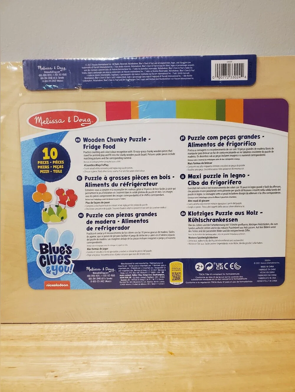 Melissa & Doug Blue's Clues Stacking & Chunky Puzzle Bundle
